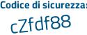 Il Codice di sicurezza è 51 continua con 976cc il tutto attaccato senza spazi